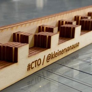 Abstandshalter für Decke aus Holzleisten 10er Set