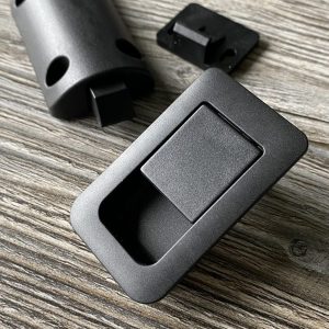 Türverschluss Flach Schwarz